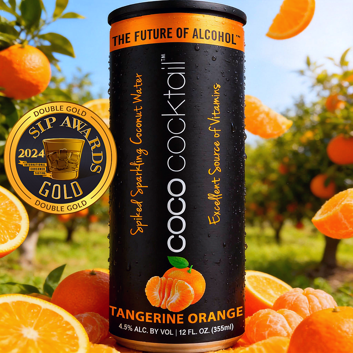 COCO COCKTAIL - TANGERINE ORANGE (24-can case)
