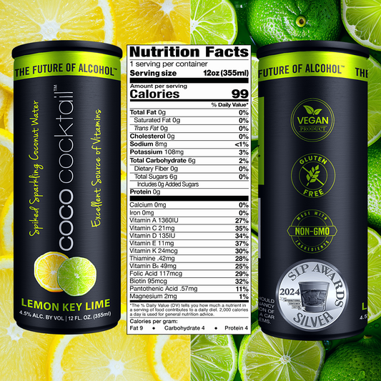 COCO COCKTAIL - Lemon Key Lime (24-can case)