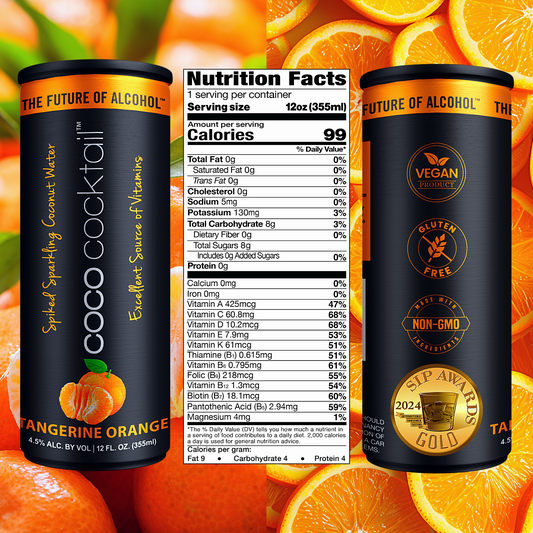 COCO COCKTAIL - TANGERINE ORANGE (24-can case)